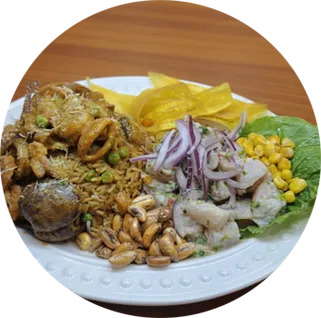 Duo Marino con Arroz con Mariscos