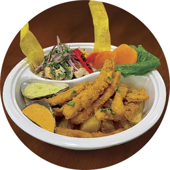 Duo Marino con Chicharrón de Pescado